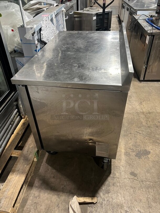 True Commercial 2 Door Refrigerated Lowboy/Worktop Cooler! With Backsplash! All Stainless Steel! On Casters! Model: TWT48 - Image 4 of 8