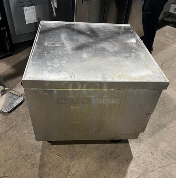 Beverage Air Stainless Steel Commercial 2 Drawer Chef Base on Commercial Casters! 
Working When Removed! MODEL WTFCS36D1 SN: 13308083 115V 1PH - Image 6 of 9