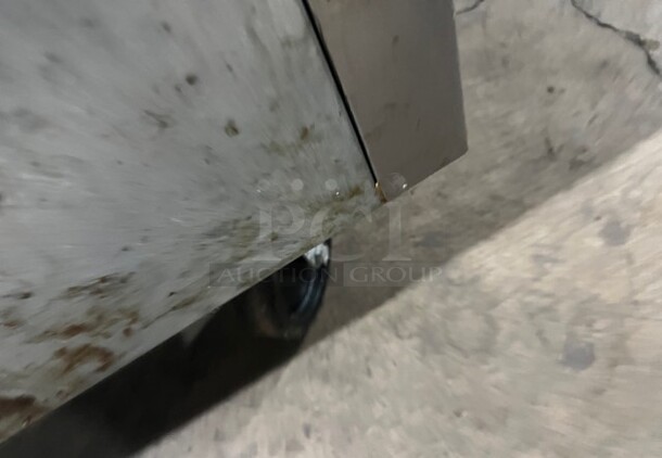 Beverage Air Stainless Steel Commercial 2 Drawer Chef Base on Commercial Casters! 
Working When Removed! MODEL WTFCS36D1 SN: 13308083 115V 1PH - Image 8 of 9