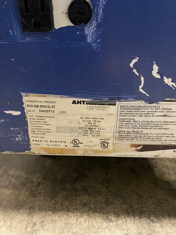 Commercial Freezer Merchandiser w/ 2 Sliding Lids! SN: 03433713 120v 1ph - Image 7 of 9