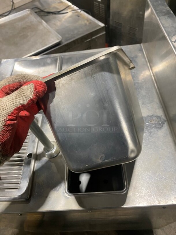 All Stainless Steel Custome Made Ice Bin With Water Tap! On Legs! - Image 8 of 11