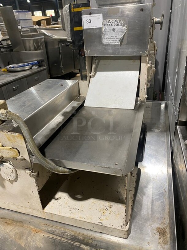 Acme All Stainless Steel Commercial Countertop Dough Sheeter! SN:7-3043 115V 1PH - Image 5 of 11