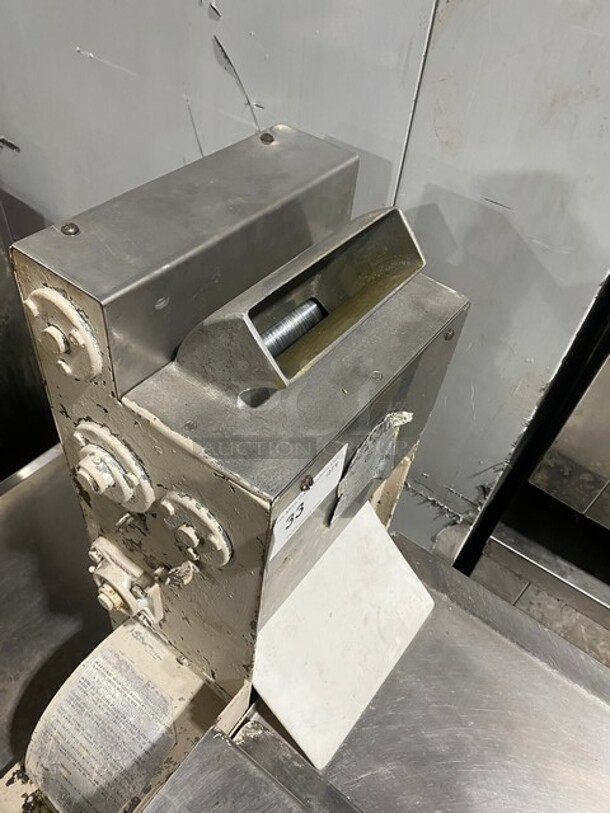 Acme All Stainless Steel Commercial Countertop Dough Sheeter! SN:7-3043 115V 1PH - Image 10 of 11