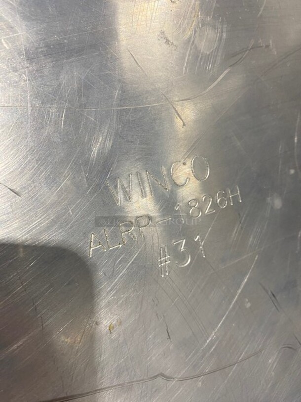 Winco Aluminum Roasting Pan! MODEL ALRP1826H - Image 5 of 6