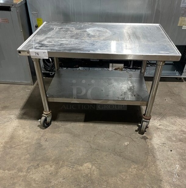Elkay Stainless Steel 2 Shelf Utility Cart!  - Image 1 of 8