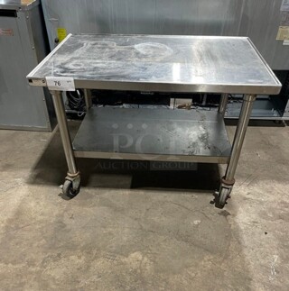 Elkay Stainless Steel 2 Shelf Utility Cart! 