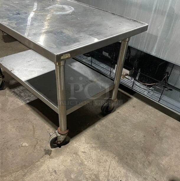 Elkay Stainless Steel 2 Shelf Utility Cart!  - Image 2 of 8