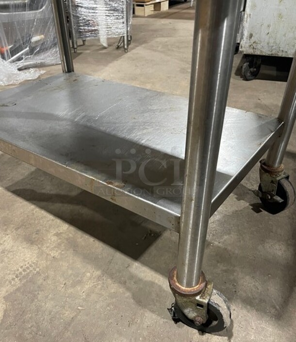 Elkay Stainless Steel 2 Shelf Utility Cart!  - Image 6 of 8