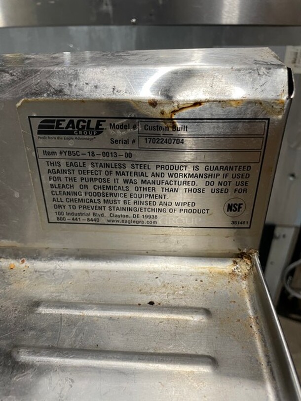 Eagle Group Stainless Steel 3 Compartment Sink With 2 Drain Boards! With Facet And Handle! - Image 7 of 10