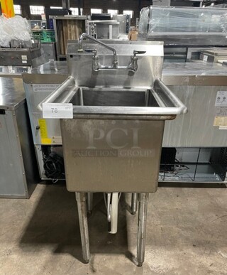 Elkay Stainless Steel Prep Sink With Faucet and Handles!