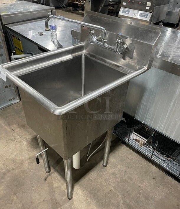 Elkay Stainless Steel Prep Sink With Faucet and Handles! - Image 2 of 9