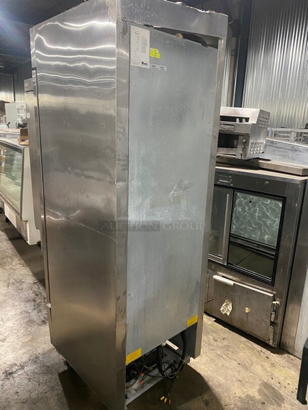 Migali Stainless Steel Reach In Cooler! With Poly Coated Racks! Model G31F! 115V! On Commercial Casters! MODEL G31F SN: 10070005M 115V  - Image 3 of 10