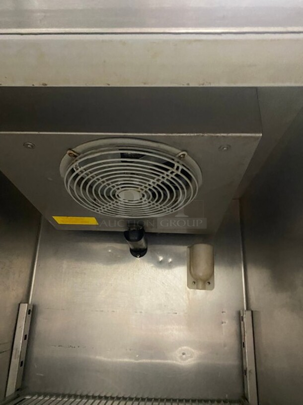 Migali Stainless Steel Reach In Cooler! With Poly Coated Racks! Model G31F! 115V! On Commercial Casters! MODEL G31F SN: 10070005M 115V  - Image 6 of 10
