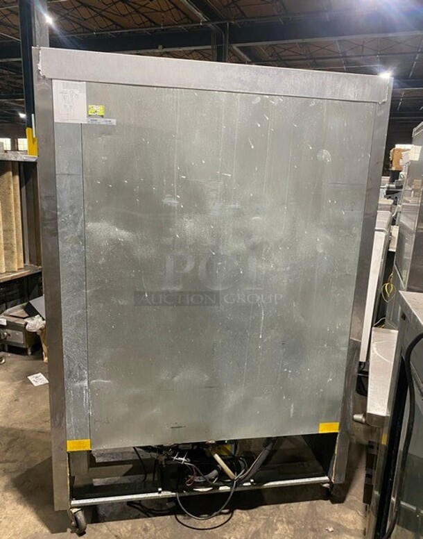Fagor Stainless Steel Commercial Two Door Reach In Cooler w/ Poly Coated Racks on Commercial Casters! MODEL QVR2 SN: 11020148M 115V  - Image 3 of 10