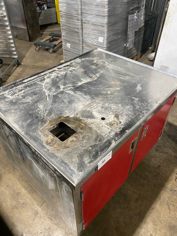 All Stainless Steel Beverage Counter With 2 Door Storage Under! - Image 9 of 9