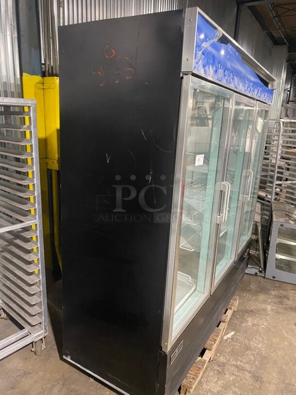 Spartan Commercial 3 Door Reach In Cooler Merchandiser! With View Through Doors! Poly Coated Racks! Model: SGM72RS SN: 6144311816063502 115V - Image 2 of 10