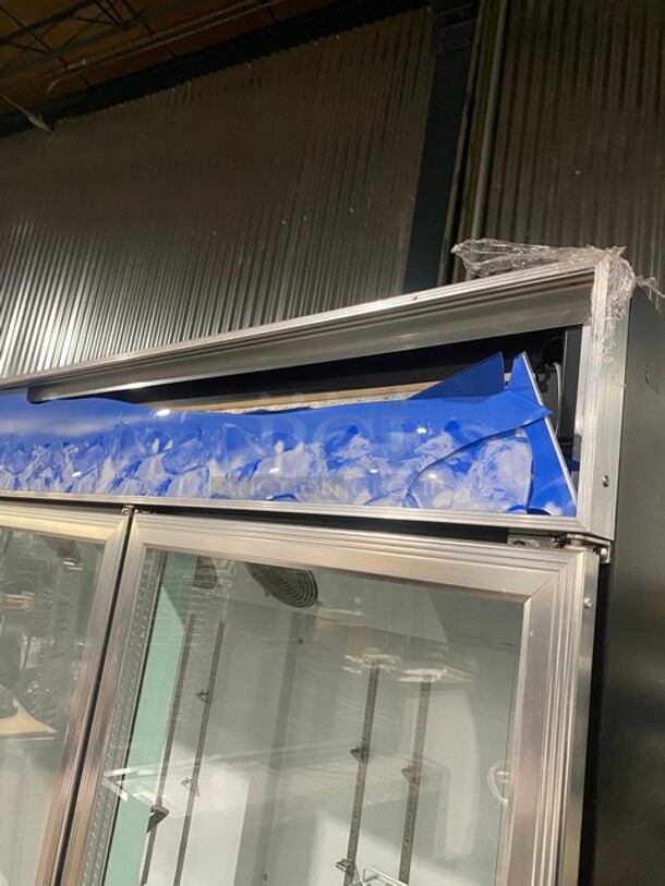 Spartan Commercial 3 Door Reach In Cooler Merchandiser! With View Through Doors! Poly Coated Racks! Model: SGM72RS SN: 6144311816063502 115V - Image 9 of 10