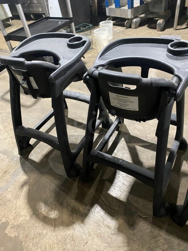 Poly Black High Chair! 3x Your Bid! - Image 3 of 8