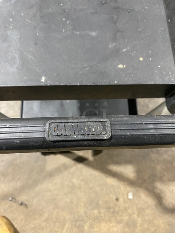 Cambro Black Utility/Bussing Cart with Three Shelves! On Commercial Casters! - Image 9 of 9