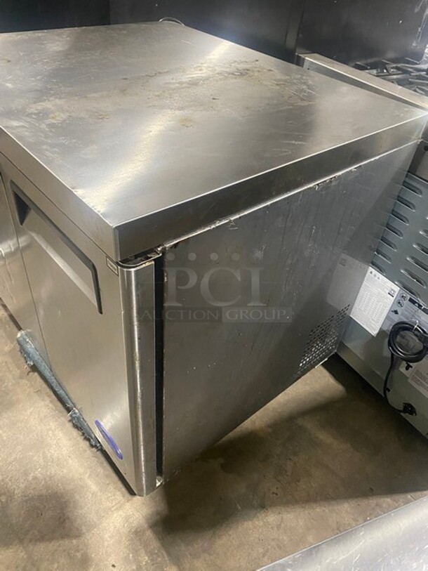 LATE MODEL! 2021 Atosa Commercial 2 Door Lowboy/Worktop Freezer! All Stainless Steel! Working When Removed! Model: MGF36FGR SN: MGF36FGRAUS100321082600C40005 115V 1PH - Image 2 of 11