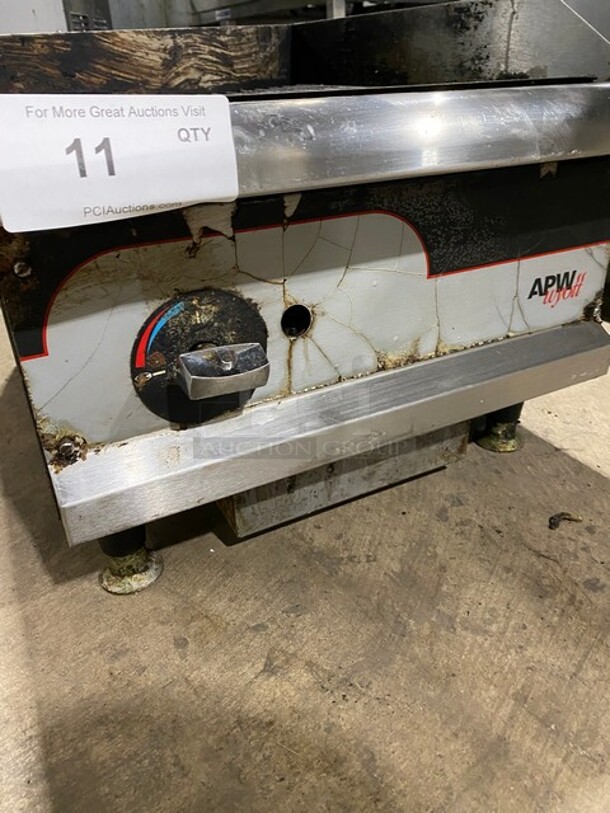 Apw Wyoff Natural Gas Powered Countertop Char Broiler Grill! Working When Removed! - Image 6 of 9