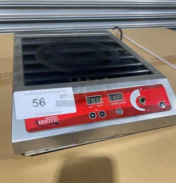 Avantco Stainless Steel Countertop Electric Powered Single Burner Induction Range! MODEL 1771C1800 120V - Image 6 of 9