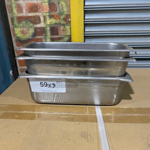 Stainless Steel Steam Table Pans! 3x Your Bid! - Image 1 of 7