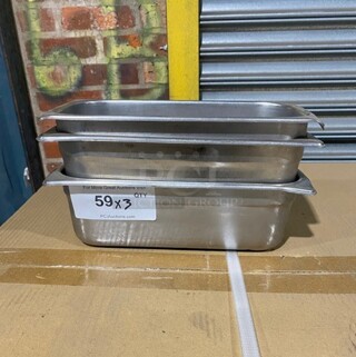 Stainless Steel Steam Table Pans! 3x Your Bid!