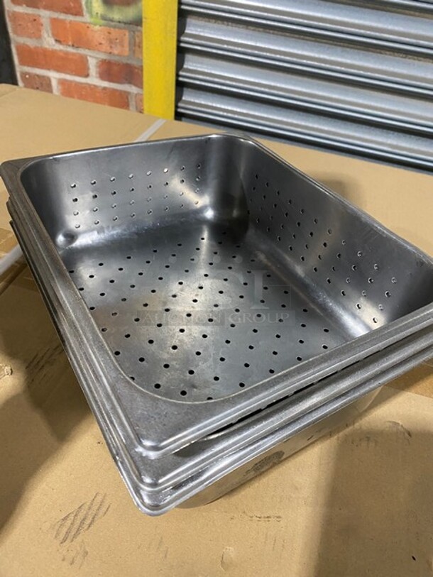 Stainless Steel Steam Table Pan, Perforated Pan! 4x Your Bid! - Image 5 of 10