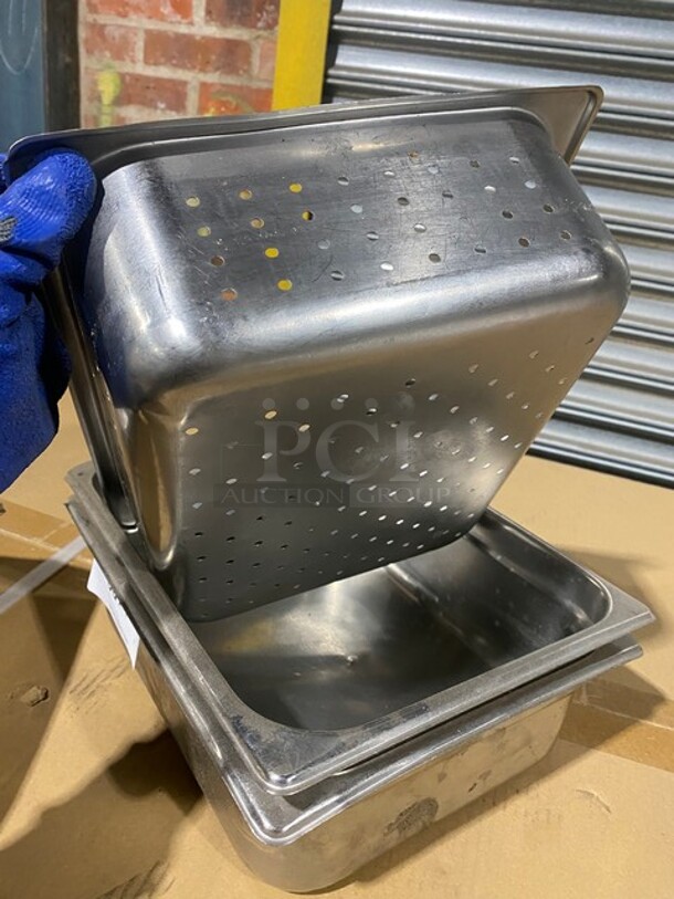 Stainless Steel Steam Table Pan, Perforated Pan! 4x Your Bid! - Image 8 of 10