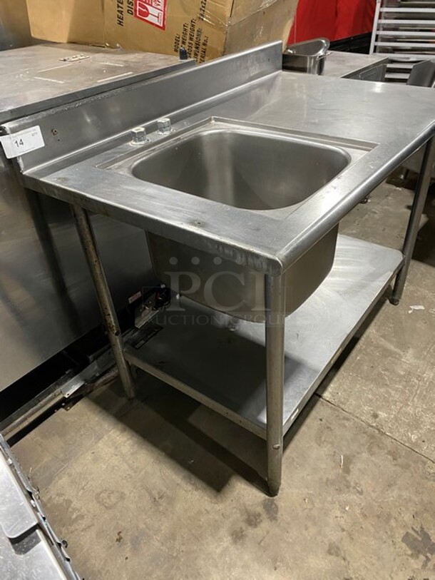 Eagle Stainless Steel Worktable With Build In Prep Sink! - Image 2 of 9