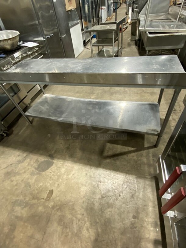 Stainless Steel Commercial Worktable with Backsplash and Undershelf - Image 3 of 8