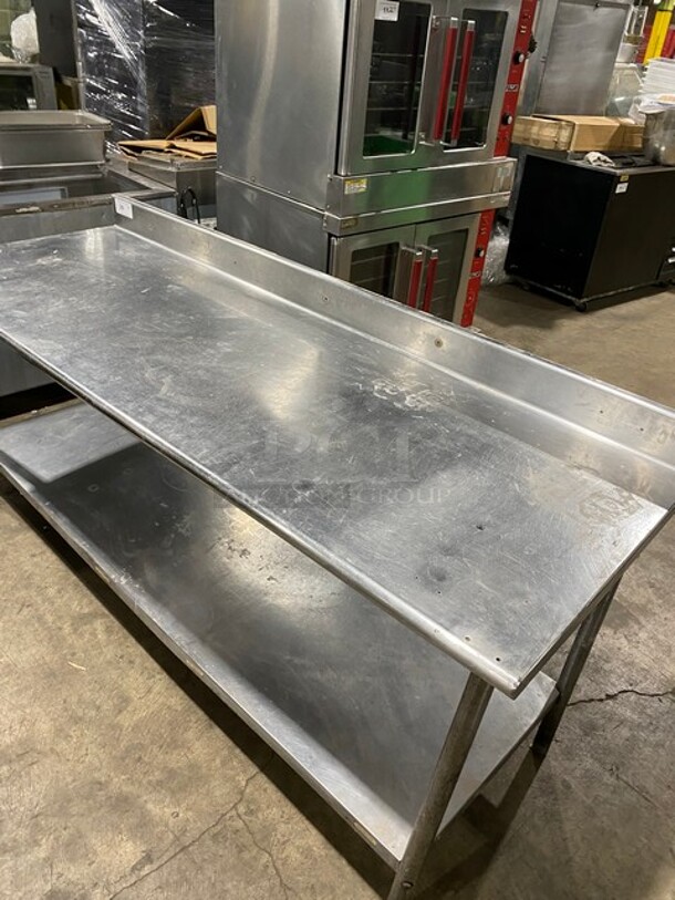Stainless Steel Commercial Worktable with Backsplash and Undershelf - Image 5 of 8