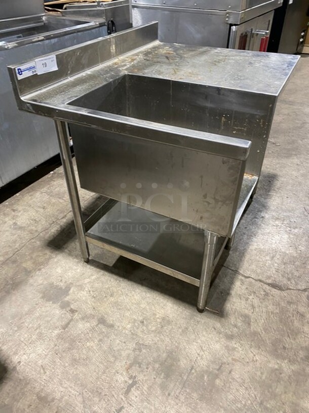 All Stainless Steel Custom Made Heavy Duty Welded Work/Prep Table With Double Under Shelf! - Image 2 of 5