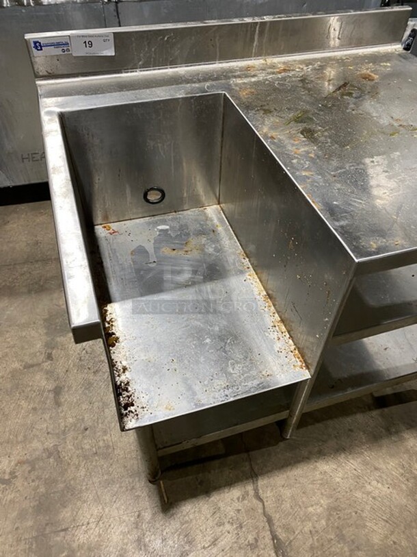 All Stainless Steel Custom Made Heavy Duty Welded Work/Prep Table With Double Under Shelf! - Image 3 of 5