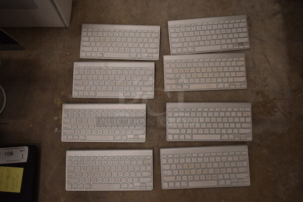 8 Apple A1314 White Keyboards. 8 Times Your Bid! (front room) - Image 1 of 5