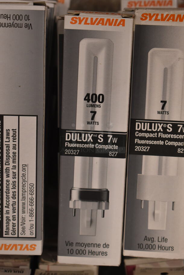 Lot of 20 Sylvania Dulux S 7w Fluorescent Compact Light Bulb. (front room) - Image 1 of 2