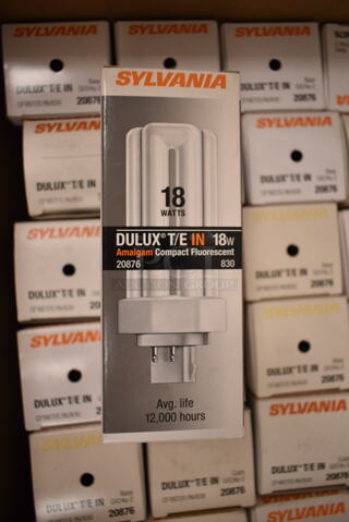 Lot of 12 Sylvania Dulux Light Bulb Including/E IN. (front room)