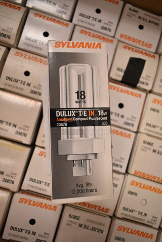 Lot of 12 Sylvania Dulux Light Bulb Including/E IN. (front room)