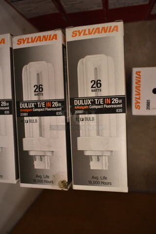 Lot of 13 Sylvania Dulux T/E IN 26w Light Bulbs. (front room)