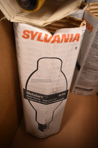 Lot of 6 Various Light Bulbs Including Sylvania M/MS (front room)