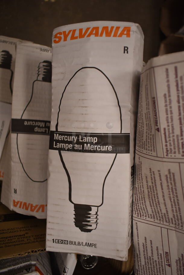 Lot of 10 Various Light Bulbs Including Sylvania Mercury Lamp. (front room) - Image 1 of 2