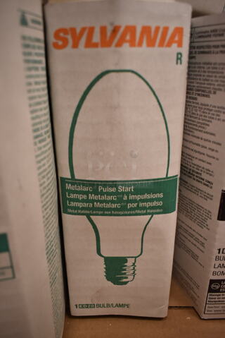 Lot of 9 Various Light Bulbs Including Sylvania Metalarc Pulse Start. (front room)