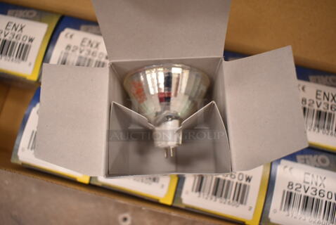 Box of 10 Eiko ENX 82V360W Projector Bulbs. (front room)