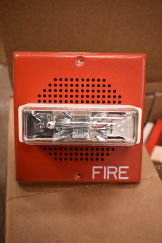 Box of 10 System Sensor SPSRL-BP10 Wall Speaker Strobe. (front room)