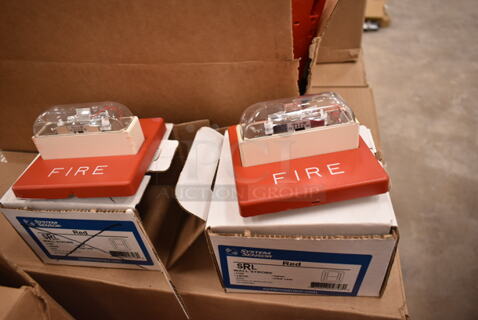 Lot of 6 Various System Sensor Units Including Speaker and Speaker Strobe. (front room)