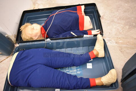 Recording Resusi Anne CPR Training Dummy in Hard Case. (front room)
