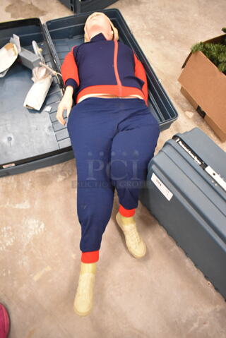 Resusi Anne CPR Training Dummy in Hard Case. (front room)