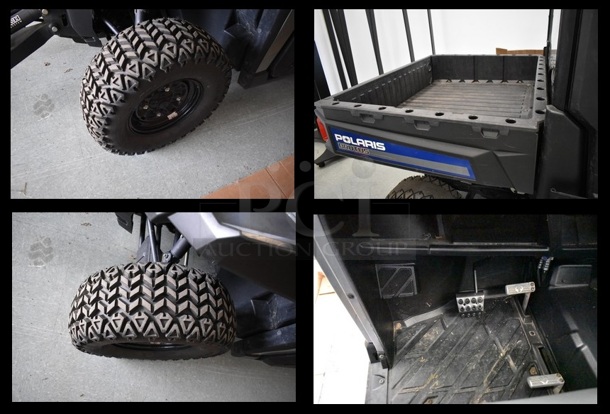 Polaris Brutus Diesel HD PTO Utility Vehicle w/ Brush Attachment and Auger Attachment. Odometer Reads 6,151 Miles.  - Image 3 of 12
