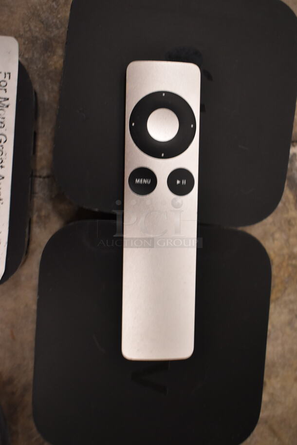 3 Apple A1469 Apple TV Box w/ 1 Remote. 3 Times Your Bid! (front room) - Image 3 of 6